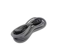 Chacon Prolongateur textil 3m 3x1,5m2 textile cable & nr fiche plate noir/blanc