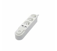 Chacon Rallonge 3 prises - Blanc
