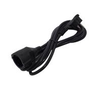 CHACON Rallonge électrique 3 m HO5VVF 3x1,5 mm2 noir avec fiche plate