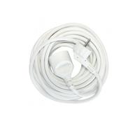 Chacon Rallonge électrique avec terre - 10 m - Blanc