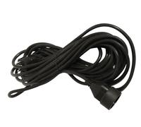 Chacon Rallonge électrique avec terre - 10 m - Noir