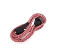 CHACON Rallonge Textile Rouge/Blanc - avec fiche Plate Noire - 3m (SCH)