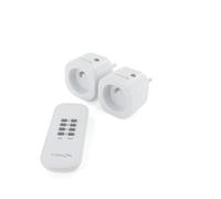 Chacon Set de 2 mini prises On/Off type E 2300W Blanc