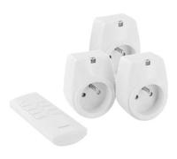Chacon Lot de 3 prises On/Off avec télécommande 2000W – FR