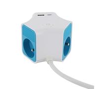 Chacon STAR USB 3X16A (FR) 3G1,5mm2 1,5m Bleu