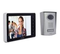 Chacon Visiophone filaire 2 fils 7'' LCD – Vision nocturne, IP44 – Noir