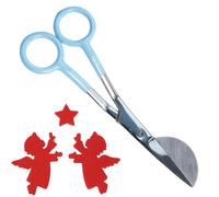 Chaies Ciseaux à Bec de Canard | Couteaux à Bec de Canard Ciseaux à Applique à poignée coudée - Ciseaux à poignée décalée courbée Double pour Le Fil, l’Artisanat, l’Art, la Couture, Le Tissu