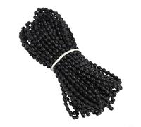 Chaîne à sertir noire de 10 m pour stores enrouleurs avec 10 paires de connecteurs - Kit de rechange pour stores romains verticaux - Installation facile pour traitement de fenêtre (chaîne de 10 m)