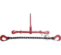 Chaîne d'arrimage en deux parties, classe 8, longueur 3,0 m, épaisseur 10 mm, force de traction 6 300 daN, 1 575 daN