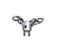 Chaîne de détartrage d’égout à arbre flexible 6 mm, outil curage tuyau rotatif câble avec poussoir, outil multi-usage débouchage canalisation (2Meter,Argenté.)