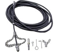 ChaîNe De DéTartrage D'éGout Flex-Shaft,DéBoucheur Canalisations,DéBoucheur Canalisations,Pour Canalisations En PVC,Canalisations Toilettes,Bacs Graisse,ChaudièRes Industrielles(Size:300cm,Color:Black