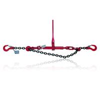 Chaîne de levage de 3 mètres, avec une capacité de 4000 daN, équipée d'un mécanisme de blocage et d'un crochet à fourche
