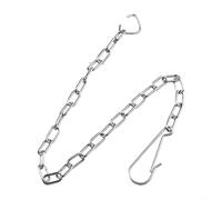 Chaine de levage en acier inoxydable avec crochet et anneaux en C conçus pour les applications de remplacement direct