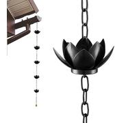 Chaîne de pluie - Décoration de gouttière décorative - Alternative au tuyau de - Décoration de jardin - Pour propriétaires de maison, jardin, extérieur, chalet, entrée , terrasse