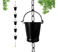 Chaîne de pluie décorative à suspendre pour fond de teint | Chaîne de gouttière pour jardin, architectes paysagistes, extérieur, chalet, entrée avant, avant-toit, balcon