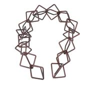 Chaîne de Pluie Décorative en Aluminium pour Gouttière, Marron | Démontable et Raccordable, Résistance à Corrosion, Forme Créative, Décoration Extérieure Élégante
