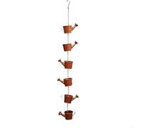 Chaîne de pluie décorative en forme de papillon pour l'extérieur - Guide d'eau de pluie en métal avec effet carillon - Convient pour le jardin et la terrasse (bouilloire)
