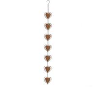 Chaîne de pluie décorative en forme de papillon pour l'extérieur - Guide d'eau de pluie en métal avec effet carillon - Convient pour le jardin et la terrasse (Love)