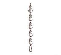 Chaîne de pluie en aluminium - 1 m - Résistant aux intempéries - Pour | Structure ovale en forme d'anneau, conduit l'eau en douceur, accroche-regard décoratif pour porches et terrasses