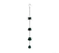 Chaîne de pluie en fer pour tasses à café jardin pour décoration de chaîne | Matériau en fer robuste, résistant aux intempéries, durable, style européen, aspect de jardin nostalgique
