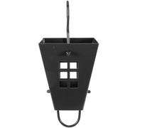Chaîne de Pluie Extérieure en Fer Noir pour Drainage de Gouttière | Contrôle des Éclaboussures, Installation Extérieure Rapide, Finition Peinture Électrique, pour Ouverture de Conduite