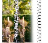 Chaine de Pluie Pour Gouttiere,Chaine de Pluie Japonaise,Remplacement Pratique et Esthétique des Descentes de Gouttières,Décoration de Jardin,Pour Porches,Terrasses,Villas,Cafés,Cours 2.2m(7.3ft)
