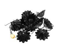 Chaîne de Pluie pour Gouttière en Fer Noir 8,5 Pieds avec Crochet | Dirige L’eau Bas, sans Perçage Mural, Réduit L’érosion du Sol Flaques au Jardin
