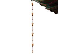Chaîne de pluie pour tuyaux pluviaux réglable 2. Collier de pluie | Statues de jardin et décoration pour entrée maison bureau salle de bain
