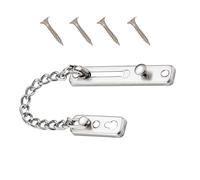 Chaîne De Porte De Sécurité,Chaîne De Porte, Chaîne De Sécurité De Porte, Serrure De Chaîne De Sécurité En Acier Fermoir De La Chaîne De Porte Antivol Gardien Fenêtres(Argent)