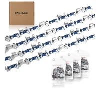 Chaîne de scie 4 pièces, 35 cm (14 pouces), 3/8"LP 50 TG, épaisseur 1,3 mm. Chaîne de remplacement professionnelle, compatible avec Dolmar, Bosch, Karcher, Makita