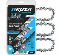 Chaîne de scie à chaîne premium de 45 cm, compatible avec diverses marques (lot de 3)