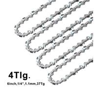 Chaîne de scie à métaux - Chaîne pour tronçonneuse - 37TG - 37 maillons de traction - Pas de 6,35/9,53 mm - Épaisseur de 1,1/1,3 mm