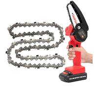 Chaîne de Tronçonneuse 8"" 3/8"" 48 Maillons - Acier 65Mn Haute Précision Pour Mini Scie Électrique