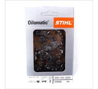 Chaîne de tronçonneuse Stihl 13RMS (à dents pleines) 1/4 1,3, 64 maillons, pour guide-chaîne de 30 cm, pour ensemble de coupe Carving (3661 000 0064)