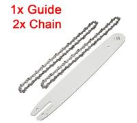 Chaîne et guide pour tronçonneuse - Set 3 - Longueur de la guide : 35 cm - Pas : 9,5 mm (3/8) - 50 maillons - Carbure de tungstène