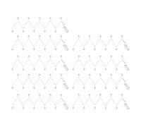 Chaîne lumineuse décoration de Noël diamants design chaîne lumineuse lumière décorative, plastique argenté, batterie 9x 10 LED 3000K blanc chaud, 9x L 120 cm