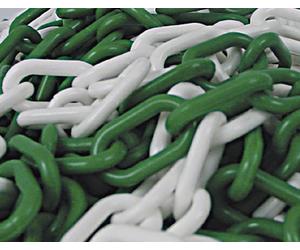 CHAINE PLASTIQUE VERTE/BLANCHE Nø6 (SAC DE 25M) TALIAPLAST - 530113