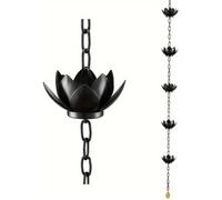 Chaîne pluie lotus pour gouttières extérieures remplace descente