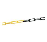 Chaine polyéthylène usage courant diamètre 8 mm x 5 m jaune et noir