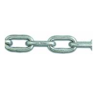 Chaîne soudée maille courte - Acier zingué - Charge de travail indicative 75 kg - Ø 3,5 mm x 2,5 m