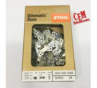 Chaîne Stihl 66 Maillons De 1,6 - 3/8" Pour Tronçonneuse MS 231 Avec Barre 45 Cm
