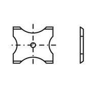 Chaîne vierge 2 26x24x2,0mm d=4,0mm R=9-13 T04F 10 pièces