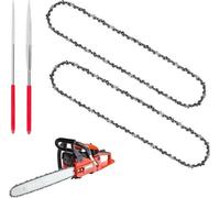Chaînes 40 cm 3/8 pouces LP 13 mm - 59 maillons - Stihl, Dolmar, Husqvarna, Einhell, Makita - Affûteur de chaîne - lot de 2