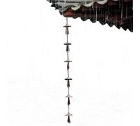 Chaînes de pluie pour gouttières - Antirouille - Décorative - Robuste et | Chaîne de gouttière extérieure pour jardin, allée, terrasse, balcon, pelouse, décoration murale