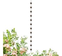 Chaînes de Pluie pour Gouttières Extérieur 260 cm Chaîne Lourde Décorative