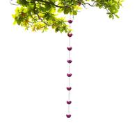 Chaînes De Pluie Pour Gouttières | Gouttière Japonaise Extérieure en Métal | Rose | Système de Drainage Robust pour des Eaux de Toiture,Décoration D'Intérieur Et Extérieur