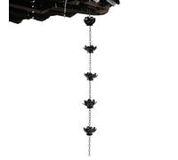 Chaînes de pluie pour l'extérieur, en fer en forme de fleur décorative | Chaînes de gouttière pour maison, extérieur, jardin, cour, extérieur, paysage, cour, porche