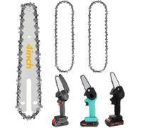Chaînes de tronçonneuse électrique - Lot de 2 - Acier - 4"" - Accessoires de rechange