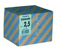 Chaînes droites maillons longs en acier zingué-24 x 5 mm CHAUBEYRE