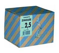 Chaînes droites maillons longs en acier zingué-32 x 8 mm CHAUBEYRE